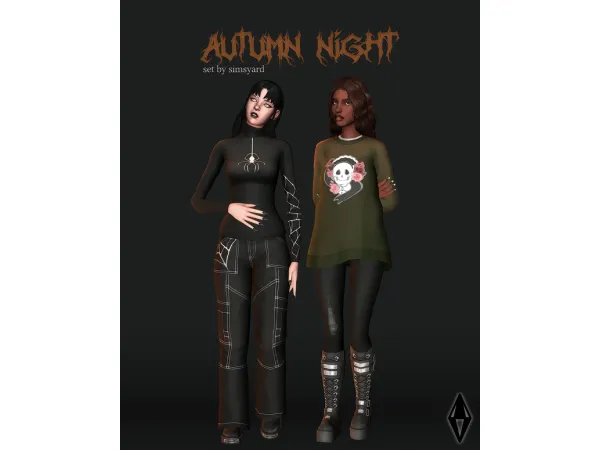 Maxis Match Autumn Night by simsyard - The Sims 4 Custom Content