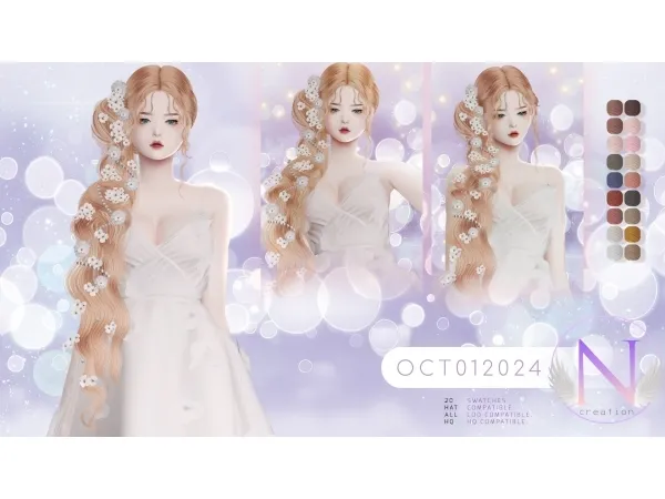 Alpha NILYN HAIR OCT012024 - The Sims 4 Custom Content