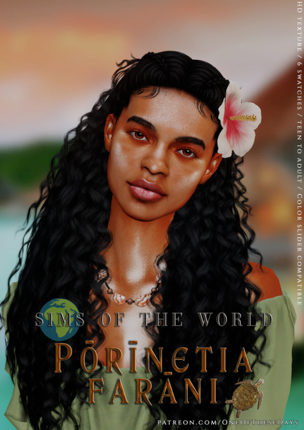 Alpha Sims of the World Pōrīnetia FarāniFRENCH POLYNESIA by oneofthesedays - The Sims 4 Custom Content