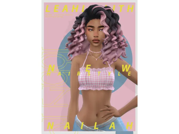 Maxis Match Nailah Hairstyle Coloring Accessories (Color wheel) - The Sims 4 Custom Content