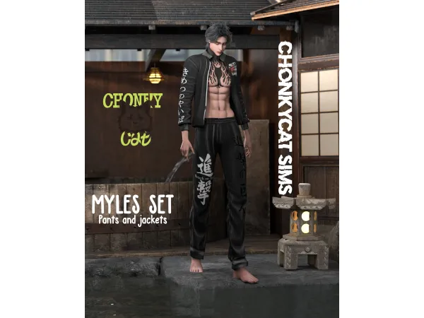 Mix Myles Set ChonkyCatSims - The Sims 4 Custom Content