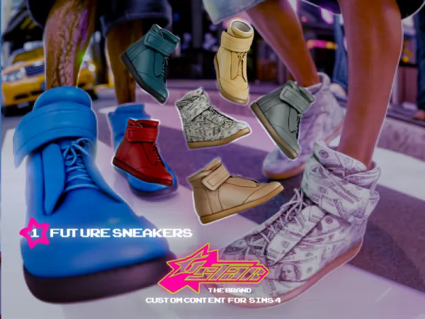 Alpha GSTAR Future Sneakers - The Sims 4 Custom Content