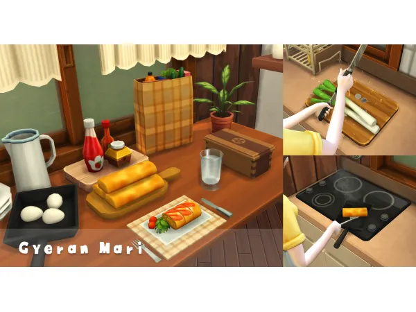Maxis Match October 2024 Recipe_Gyeran Mari by Oni - The Sims 4 Custom Content