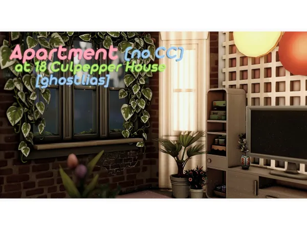 Maxis Match Аpartment at 18 Culpepper House (no ) [ghostlias] - The Sims 4 Custom Content