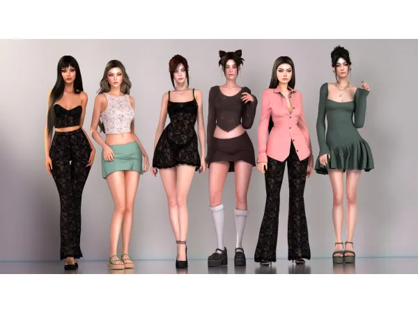Alpha Angela Collection by astya96 - The Sims 4 Custom Content