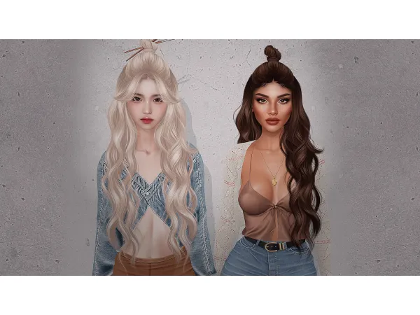 Alpha Micha hairstyle by Doux - The Sims 4 Custom Content
