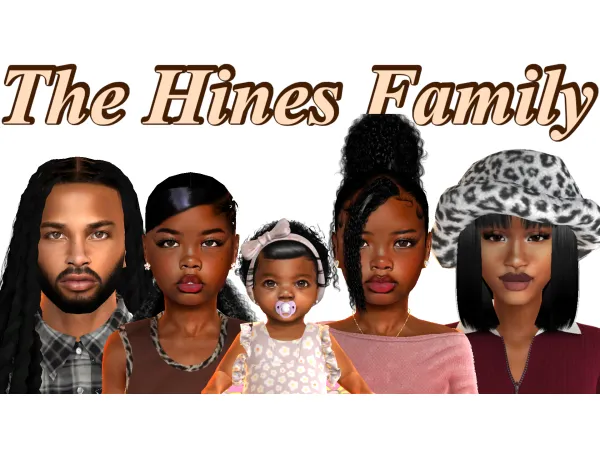 Alpha The Hines Family Sim Download by Keyy's Korner - The Sims 4 Custom Content