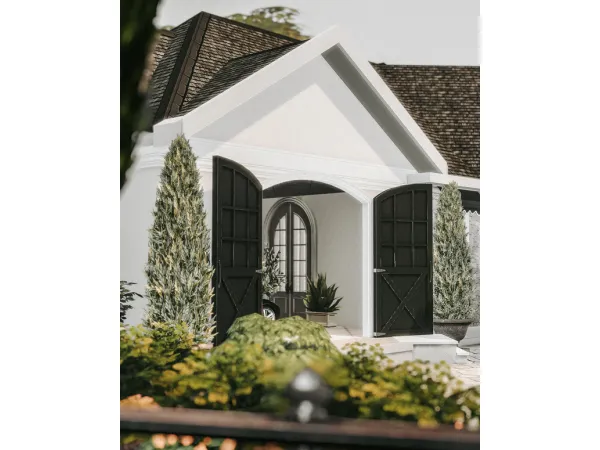 Alpha Equus Sims Round Top Barn Doors - The Sims 4 Custom Content