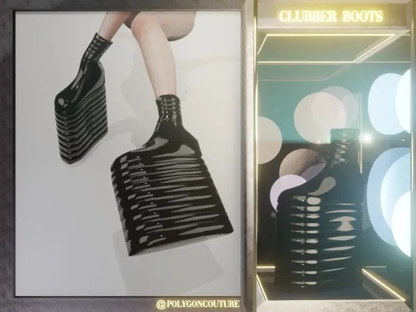 Alpha Clubber Boots - The Sims 4 Custom Content
