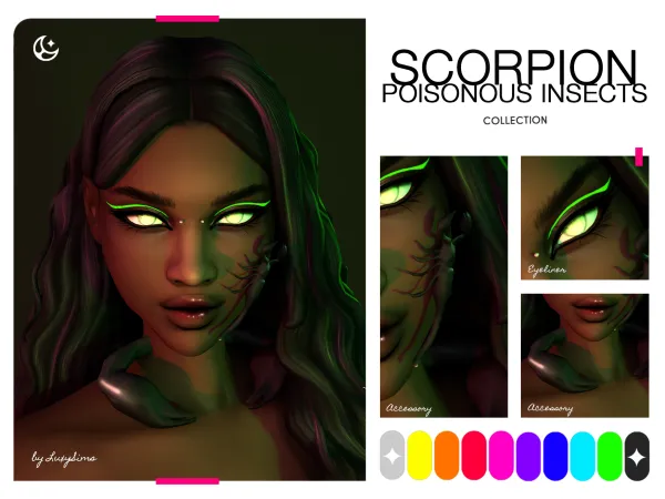 Alpha Scorpion Poisonous Insects Collection - The Sims 4 Custom Content
