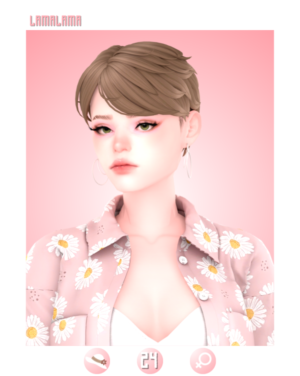 Maxis Match Hair Jools by lama_lama - The Sims 4 Custom Content