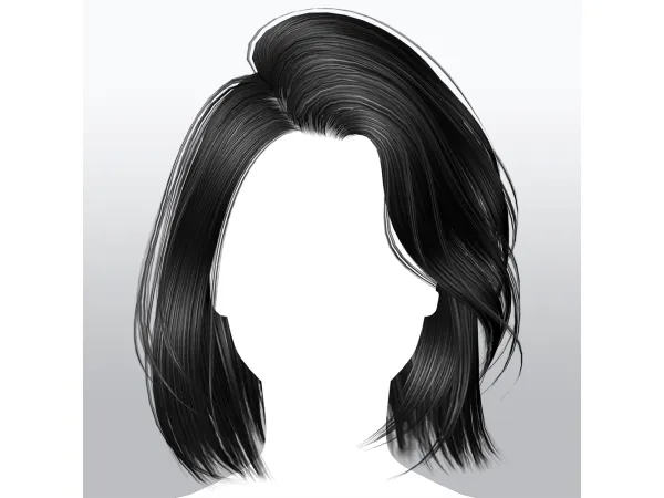 Alpha SSalon Female Hairstyle B150 - The Sims 4 Custom Content