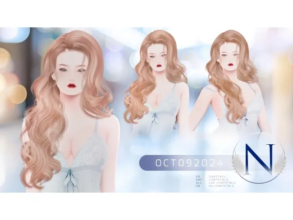 Alpha NILYN HAIR OCT092024 - The Sims 4 Custom Content