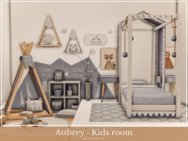 Mix Aubrey Kids room by Mini_Simmer - The Sims 4 Custom Content