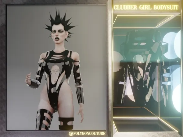 Maxis Match Clubber Girl Bodysuit - The Sims 4 Custom Content