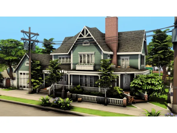 Maxis Match Traditional Family House by Plumbob Kingdom - The Sims 4 Custom Content