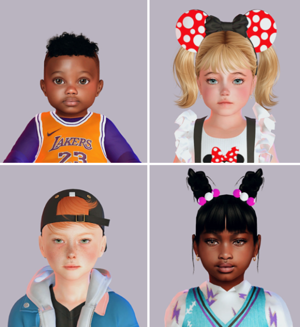 Alpha Sim Dump 38 Infant Toddler Children by simsfinds - The Sims 4 Custom Content