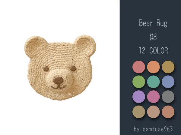 Alpha Bear Dance Rug 8 Samtuse963 - The Sims 4 Custom Content