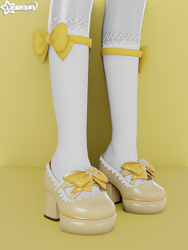 Alpha Sweet Spring Platform Heels by simsfinds - The Sims 4 Custom Content