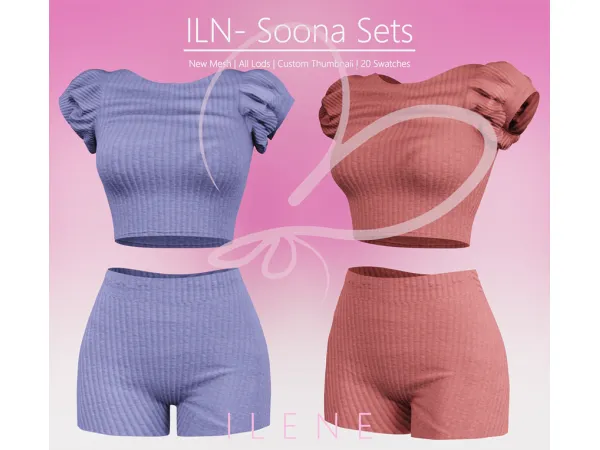 Alpha ILN Soona Sets by ilenes4 - The Sims 4 Custom Content