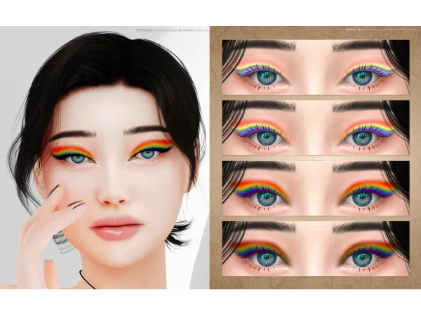 Mix Eyeshadow 49 HQ by CarollDesign - The Sims 4 Custom Content