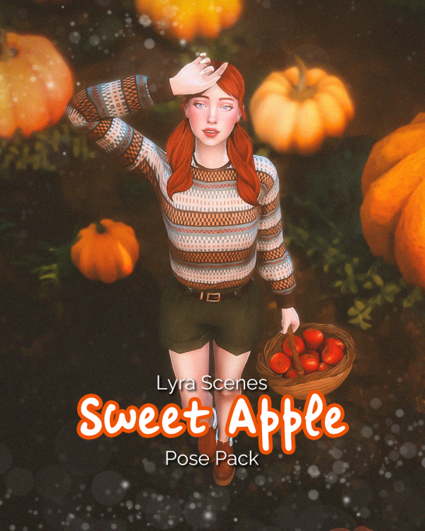 Mix [LS] Sweet Apple Pose Pack by missmoonsims - The Sims 4 Custom Content