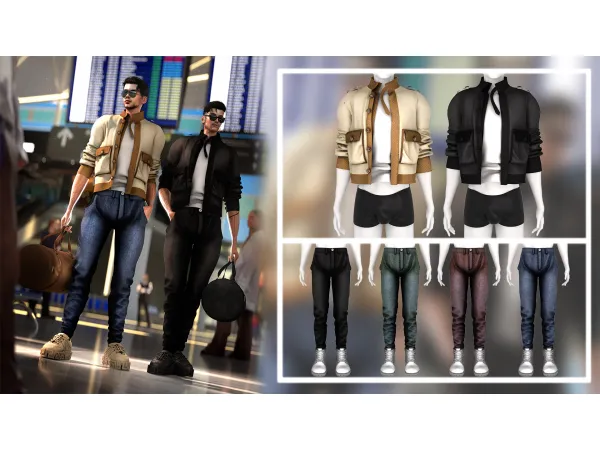 Alpha Levi Set by Daphs - The Sims 4 Custom Content