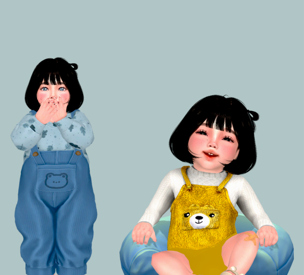 Alpha JINO N24 conversions for infants and toddlers by simsfinds - The Sims 4 Custom Content