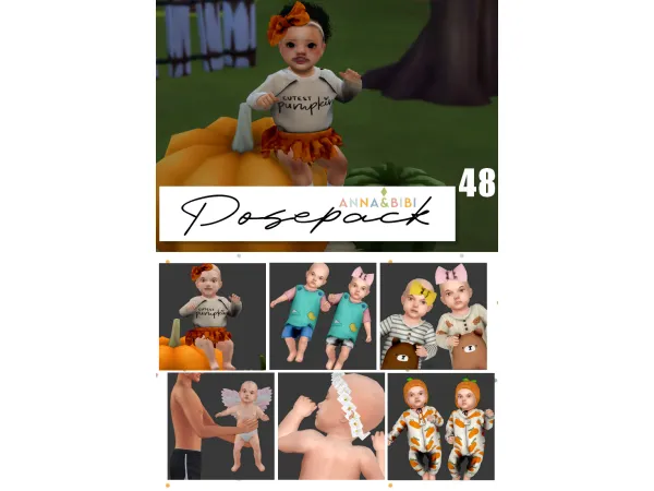 Mix Posepack_048 [AnnaBibi] - The Sims 4 Custom Content