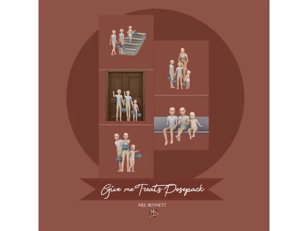 Mix Give me Treats Posepack - The Sims 4 Custom Content