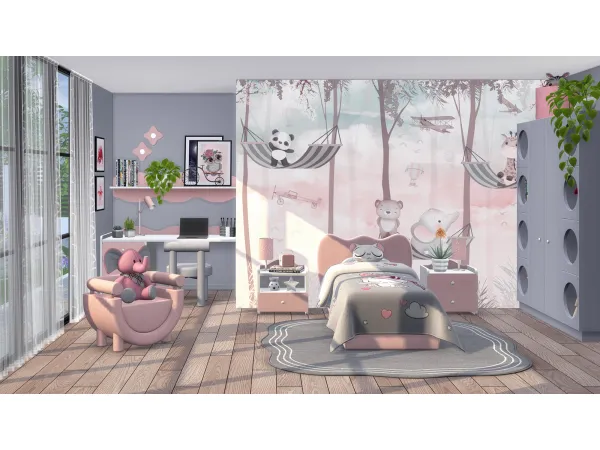 Mix Bella Kids Room by Nynaeve Design - The Sims 4 Custom Content