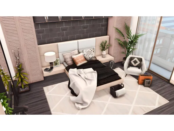 Alpha Jenna Bedroom by miwisimsie - The Sims 4 Custom Content