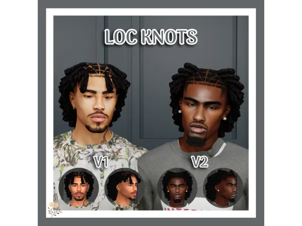 Alpha LOC KNOTS by Khadijah551 - The Sims 4 Custom Content