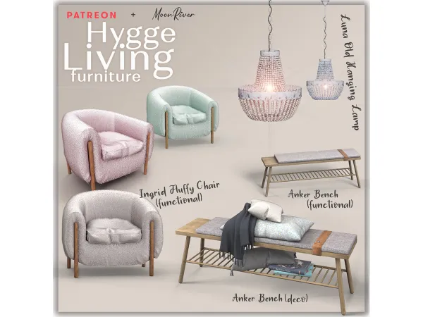 Hygge Living Furniture set By MoonRiver