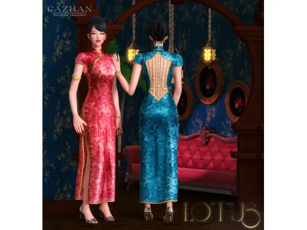 Alpha [LOTUS] clothing by Cazhan - The Sims 4 Custom Content