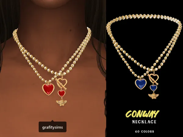 Alpha Conway Necklace - The Sims 4 Custom Content