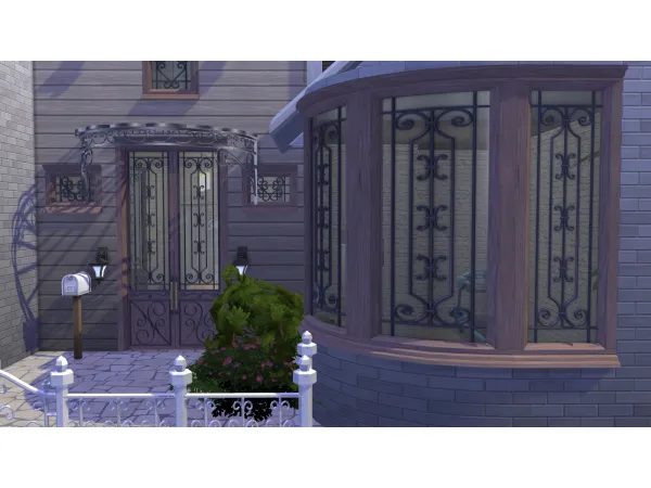 Mix Rosali Curved Windows by mincsims - The Sims 4 Custom Content