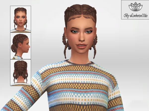 Maxis Match Josie Hair DOWNLOAD by LewbertSn00tles - The Sims 4 Custom Content