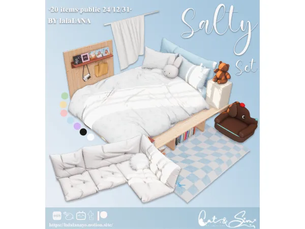 Mix Salty Set by lalaLANA - The Sims 4 Custom Content