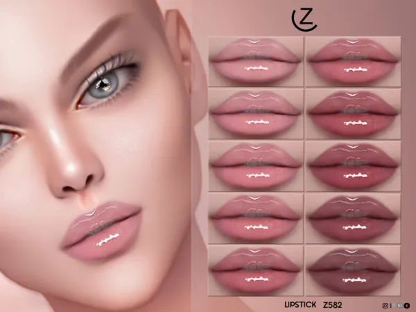 Alpha ZENX LIPSTICK Z582 - The Sims 4 Custom Content