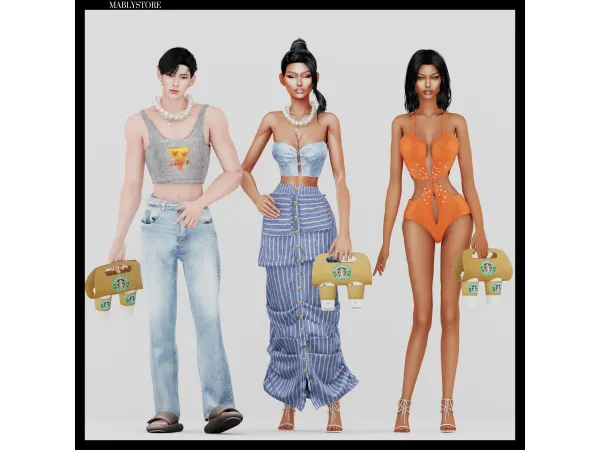 Alpha CASUAL SETEMBRO SET by Mably Store - The Sims 4 Custom Content