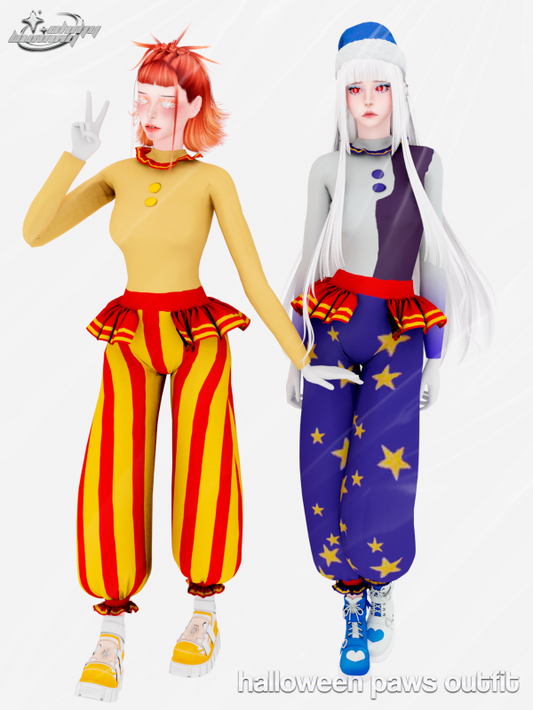 Alpha HALLOWEEN PAWS OUTFIT by ohmybunnny2 - The Sims 4 Custom Content