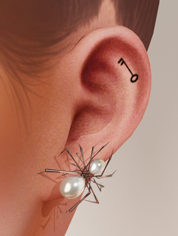 Alpha DOJACAT EARRINGS by simsfinds - The Sims 4 Custom Content