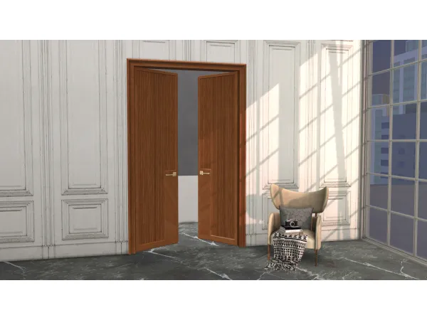 Alpha Trendy Doors by Mincsims - The Sims 4 Custom Content