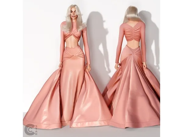 Alpha Crop top and maxi skirt cool_content_star - The Sims 4 Custom Content