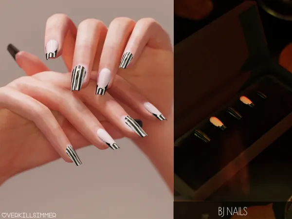 Mix BJ nails - The Sims 4 Custom Content