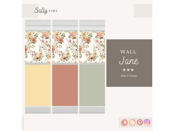 Alpha Wall JANE - The Sims 4 Custom Content