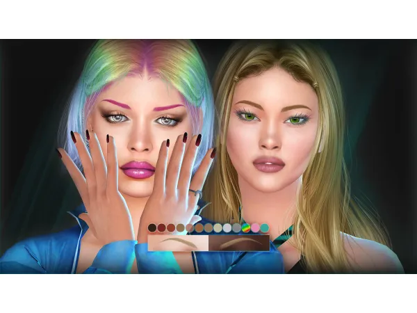 Alpha Eyebrows 07 BS by BAkalia - The Sims 4 Custom Content
