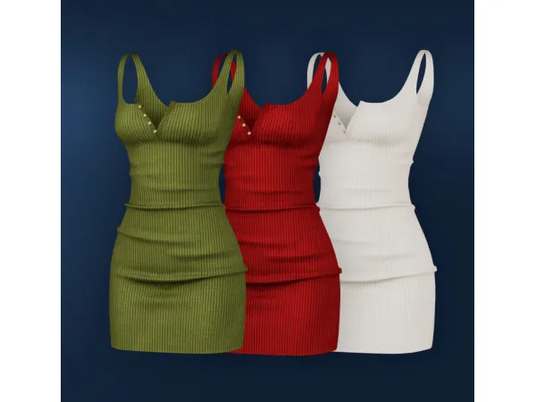 Alpha Kaitlyn Dress by MysteriousOo - The Sims 4 Custom Content