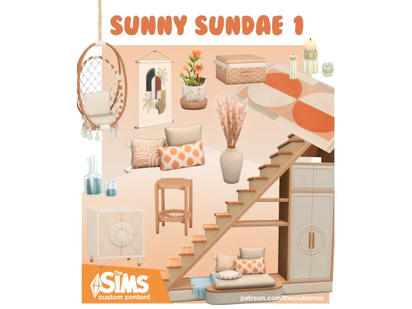 Maxis Match Sunny Sundae Part I by TheClutterCat - The Sims 4 Custom Content